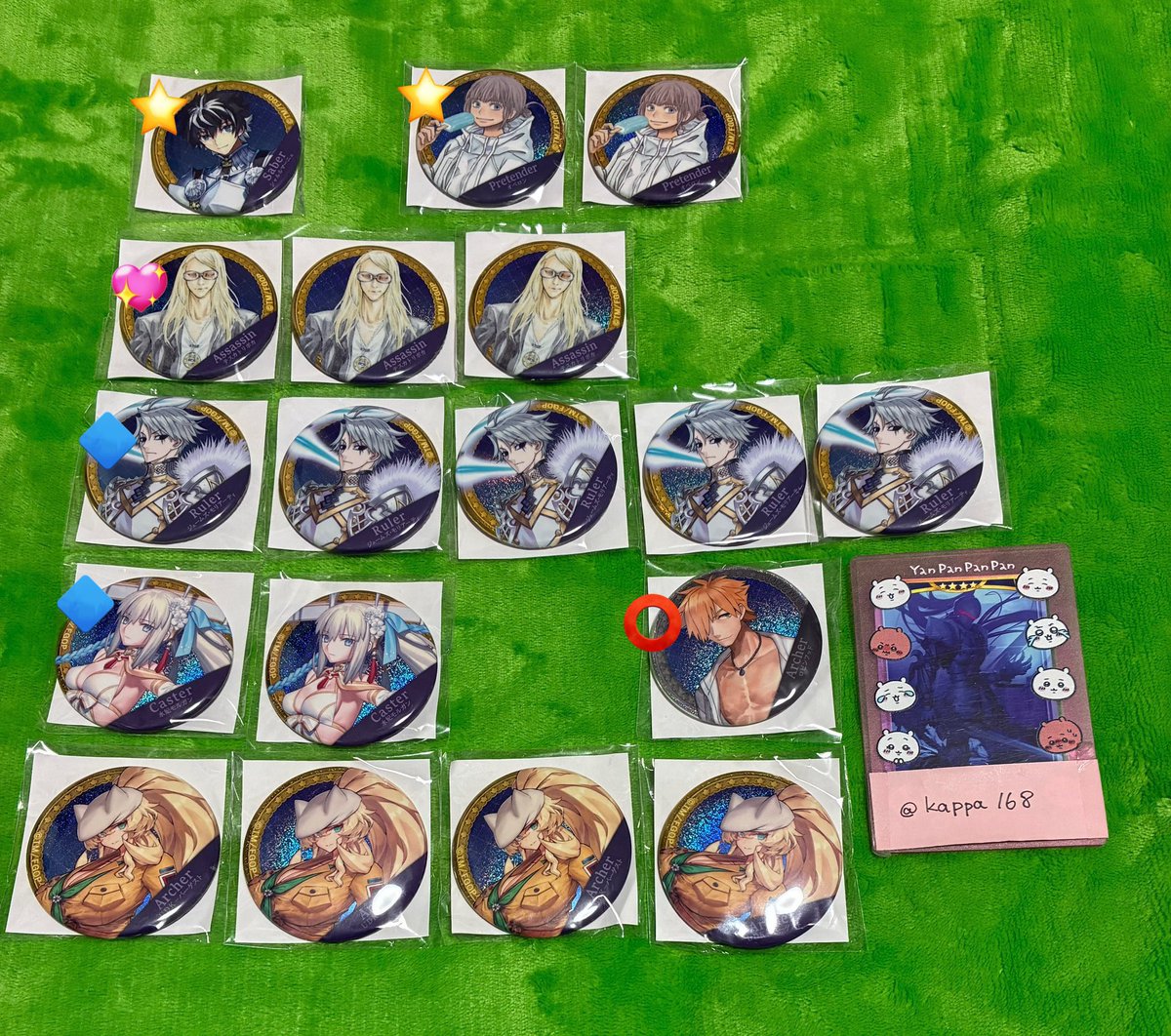 交換•譲渡】FGO ガチャメイト サーヴァントホログラム缶バッジ 春節