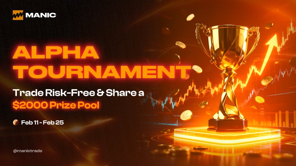 ManicTrade's tweet image. MANIC ALPHA TOURNAMENT IS LIVE! 🟠🟢

Trade Momentum on Crypto, Gold, and Forex. Predict 30s to 5m moves with up to 100x leverage. Highest PnL wins.

Trade Risk-Free with Demo Cash to compete for $2,000 USDT and daily airdrops.

Every candle is an opportunity. Only 800 spots.👇