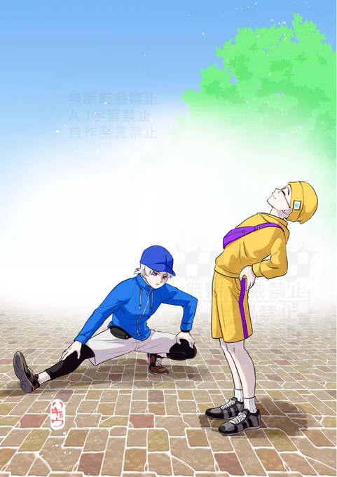 DQⅥ現パロだと朝からジョギングしてそうコンビ