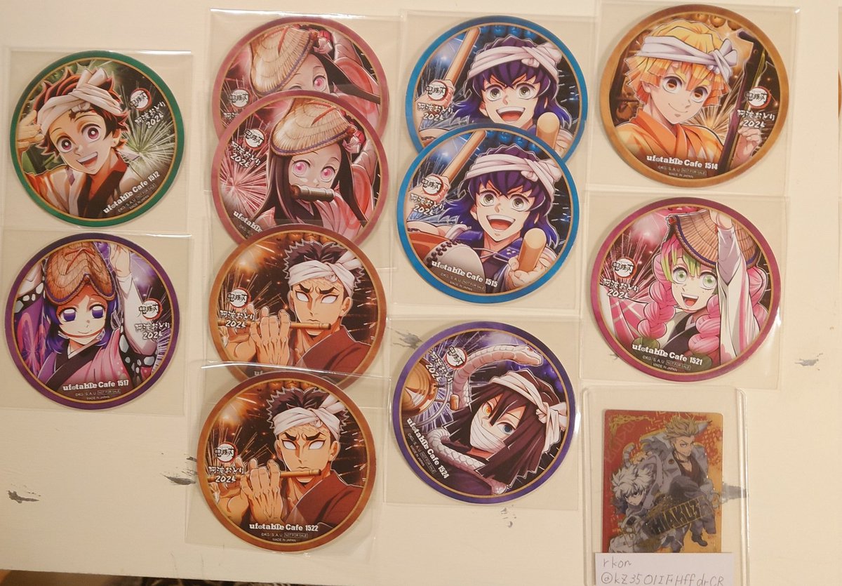 鬼滅の刃 交換 コースター 求 画像① 宇髄天元 👑＞💕＞無印 譲 画像②