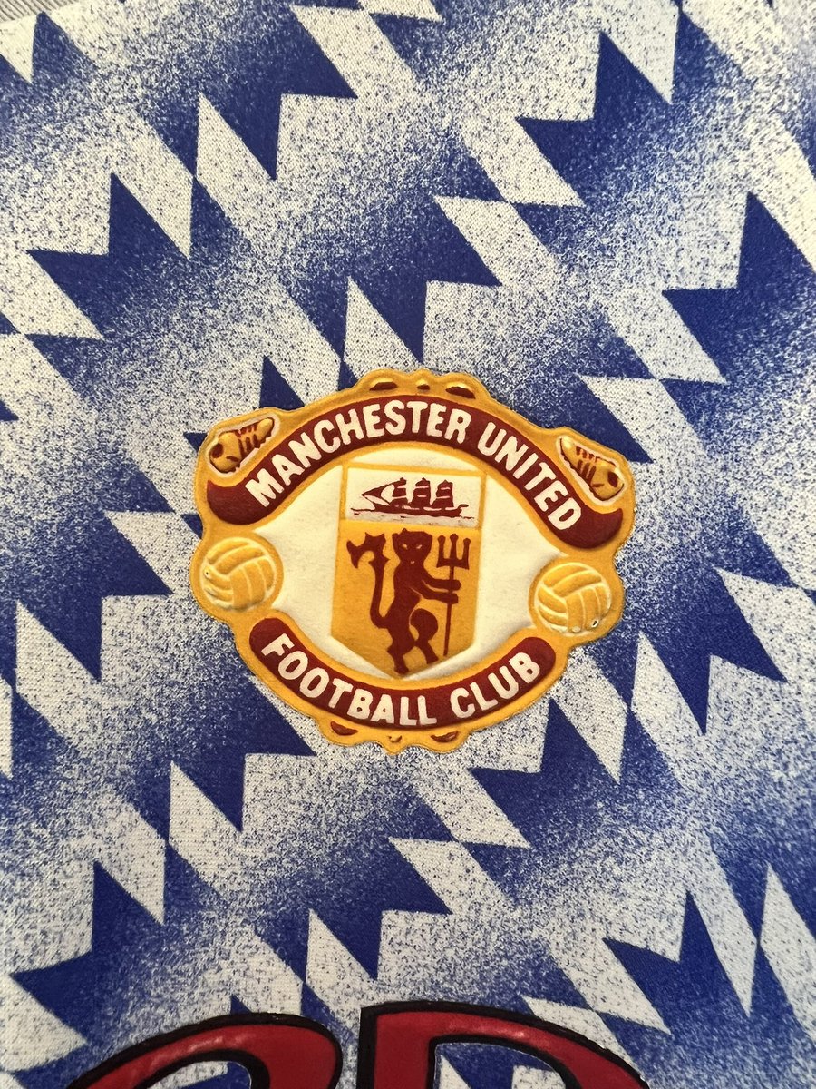 The Man Utd 1992 Away, most refer to it as the Snowflake Shirt. So popular they’ve made at least 2 official remakes of it.

Can’t beat the Original though. Who had/has one?