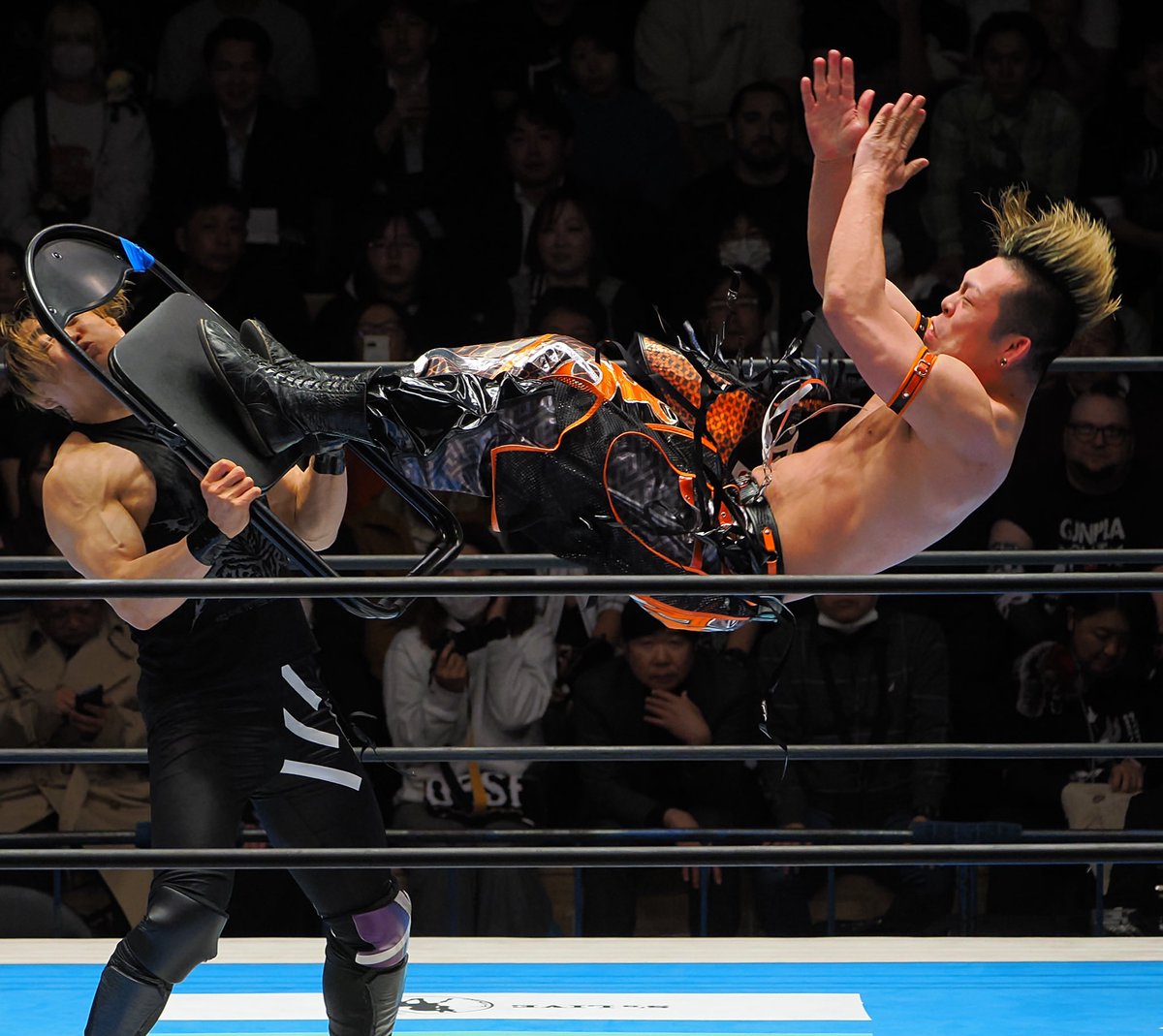 1/19 新日本プロレス 後楽園ホール #njpw #njnbg 藤田くんのイスごと