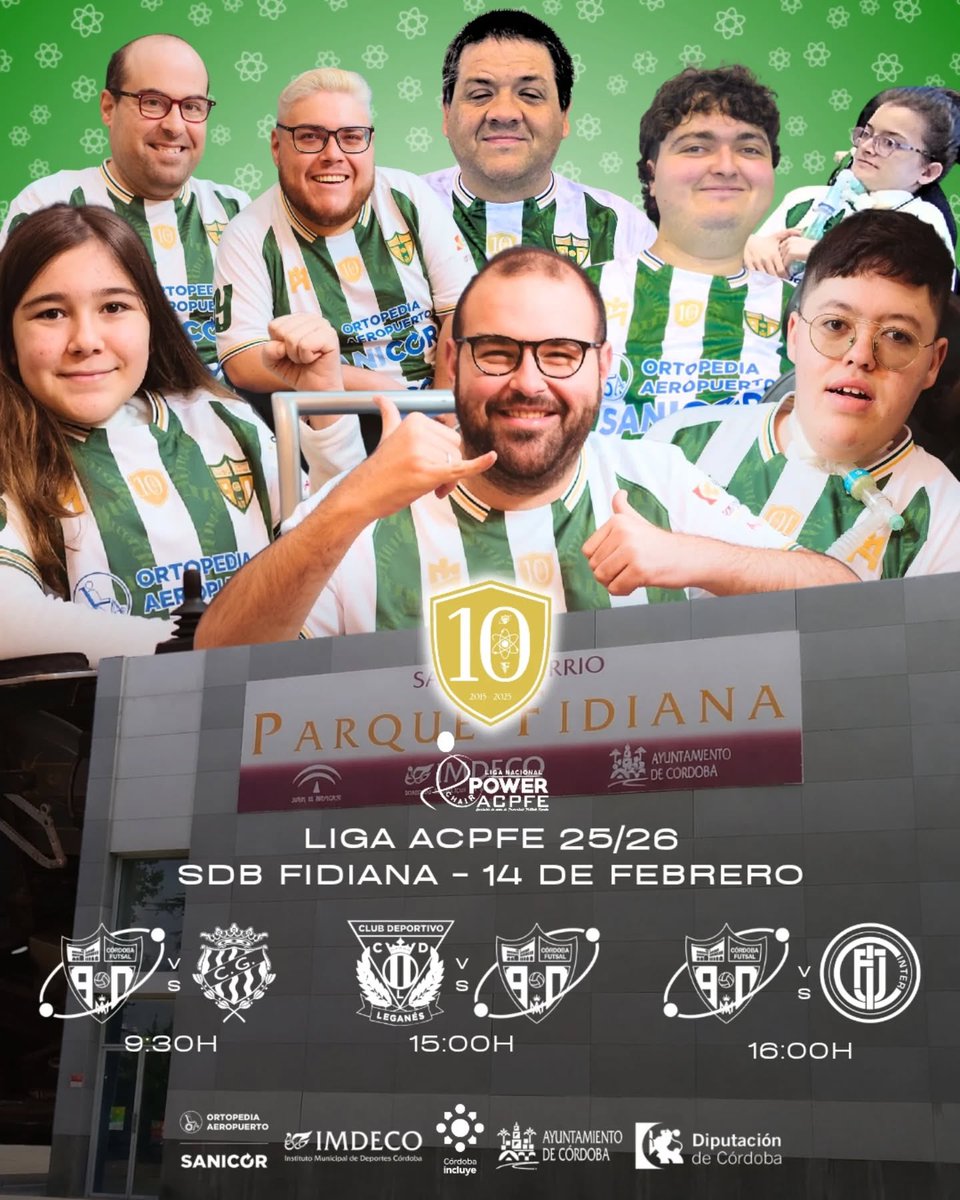 CordobaFutsal's tweet photo. ⚽️ El sábado (SDB Fidiana) retornará a la competición liguera el @CordobaFPC.

📆 El único equipo cordobés de fútbol powechair buscará engrosar su casillero de puntos.

🔝 ¡Acércate y disfruta de una gran jornada! https://t.co/x7nebcIzOZ