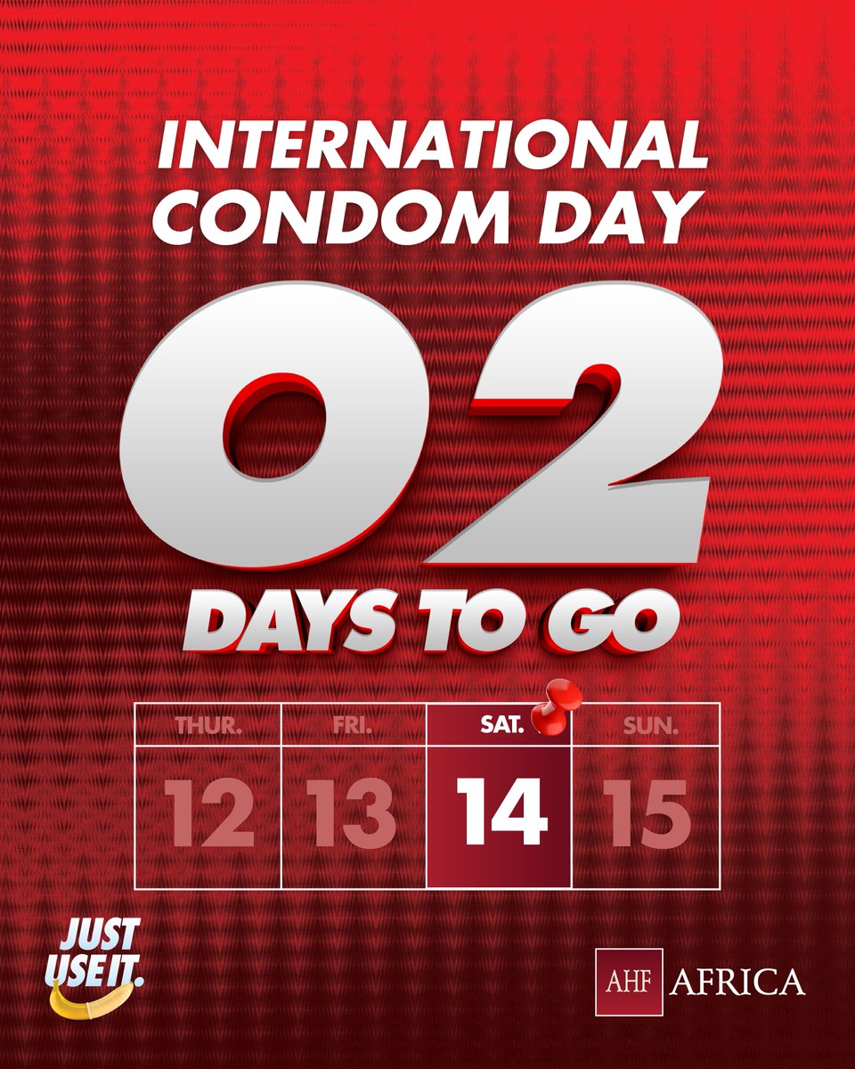 ahfafrica's tweet image. 2 days to go until International Condom Day 

We are excited! Protection is power. Condoms help prevent HIV, STIs, and unplanned pregnancies.

Get ready to celebrate safer choices.

#InternationalCondomDay #WrapItUp #SaferIsSexy