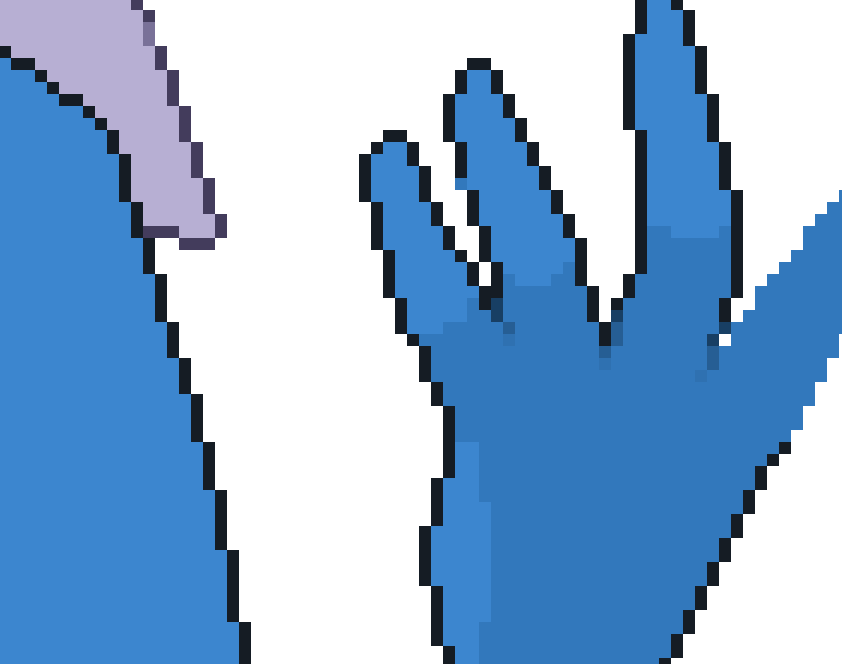 The simple act of drawing gradients pixel by pixel is probably my favourite part of #pixelart