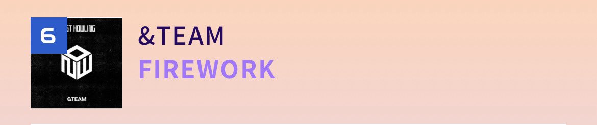 【USEN推し活リクエスト】📢

FIREWORK
2/11 デイリーランキング　7位
2/5〜2/11 ウィークリーランキング　6位

今週もTOP10キープしています✨
毎日のリクエストありがとうございます🙇‍♀️

他グループのリクエストが活発になっているので、毎日のリクエストを頑張っていきましょう！