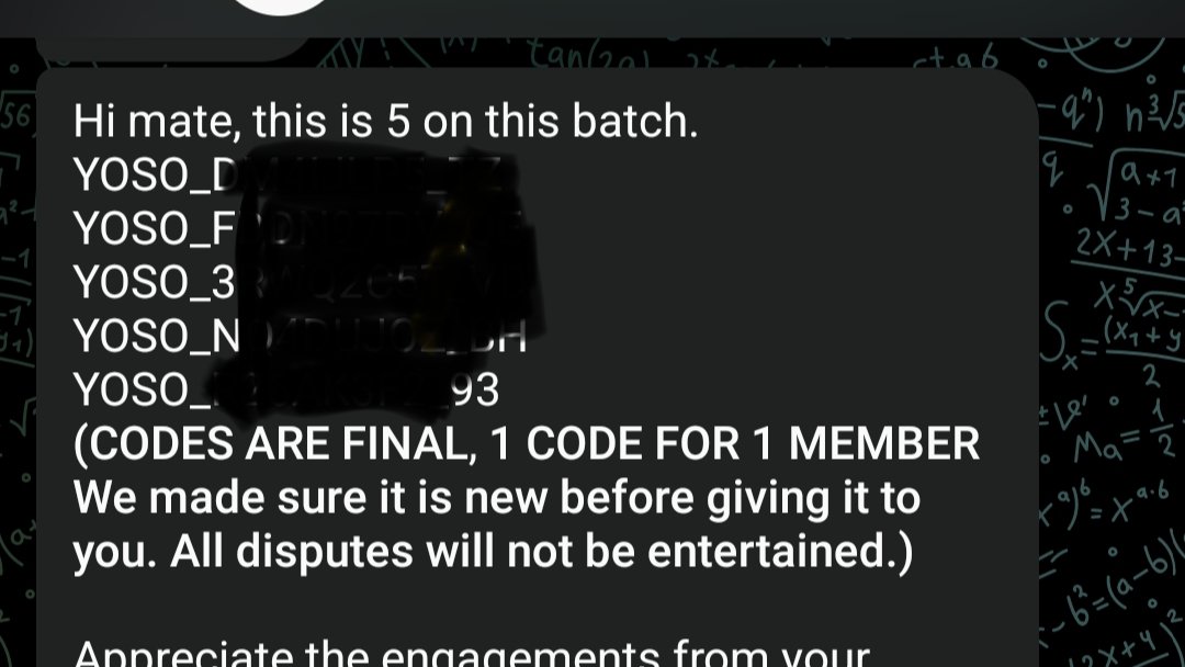 🔥 YOSO Invite Code Giveaway  

Got 5 exclusive invite codes from the <a href="/yososocial/">Yoso 👁️ - Social Prediction</a> team 👀  
Giving them straight to the community  

How to enter 👇  

1️⃣ Follow <a href="/salmana98329324/">Sαl͢͢͢ϻαn(❖,❖)</a> + <a href="/yososocial/">Yoso 👁️ - Social Prediction</a>  
2️⃣ Like ❤️ + RT ♻️  
3️⃣ Drop a comment below 

⏰ 5 winners  
🎯 Winners announced in