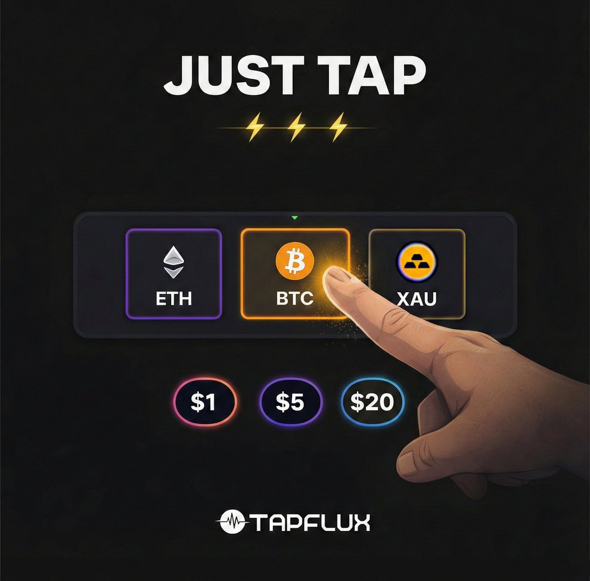 Need some extra SOL in your wallet? 👀
 Just tap the market.
⚡ 5-second rounds
 ⚡ Real trades
 ⚡ Settled on Solana
Tap. Predict. Repeat.
#TapFlux #Solana #TapTrading