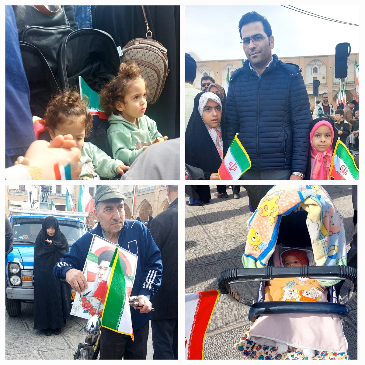 امروز همه پای کار ایران عزیز 
از شیرخواره تا نوجوان و نسل قبل انقلاب
#فتح_بزرگ
#روز_اتحاد