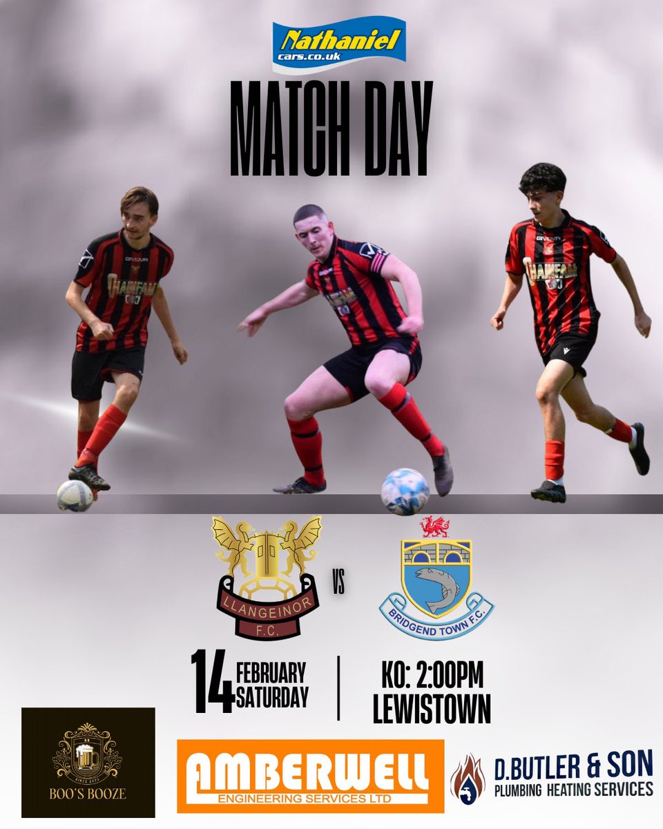 𝗙𝗶𝘅𝘁𝘂𝗿𝗲𝘀🔜

14.02.2026✅

𝗙𝗶𝗿𝘀𝘁 𝗧𝗲𝗮𝗺 | 𝑷𝒐𝒓𝒕𝒉𝒄𝒂𝒘𝒍 𝑻𝒐𝒘𝒏 (H) 
Round 3 of the W John Owen Cup.

𝗧𝗵𝗶𝗿𝗱 𝗧𝗲𝗮𝗺 | 𝑩𝒓𝒊𝒅𝒈𝒆𝒏𝒅 𝑻𝒐𝒘𝒏 (H) 
Round 1 of the Bridgend &amp; District Nathaniel Cars Open Cup. 

Come along to support the lads. 

#UppaLlan