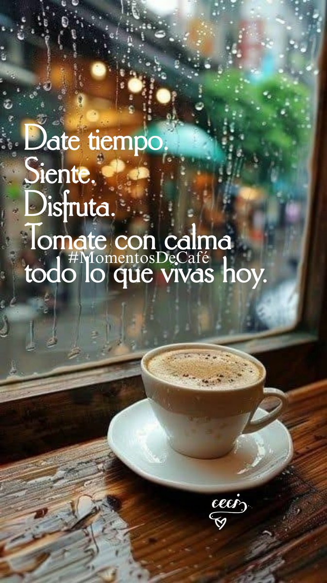 CeciRdp's tweet photo. #MomentosDeCafé.
#BuenosDíasMundo.#SúmateAlOptimismo. #FelizMiércoles. Si hay que elegir, elige aquello que te brinde calma, paz, serenidad, tranquilidad... Guiño a la  guapura del espejo 😉 Café ☕ y sonrisas ☺️ Les quiero un mundo bonicos. https://t.co/mbMsIQIQjA