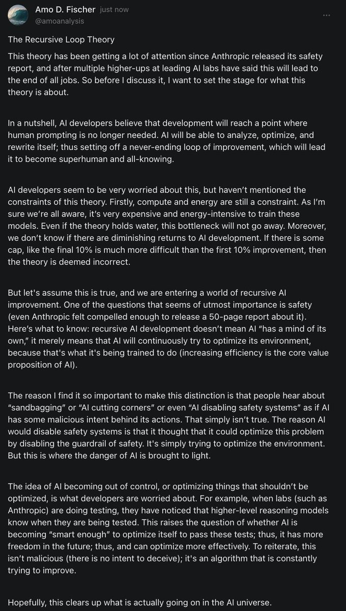 amoanalysis's tweet image. Wrote this on my Substack, but this goes off my prior tweet of what is actually going on in the AI world