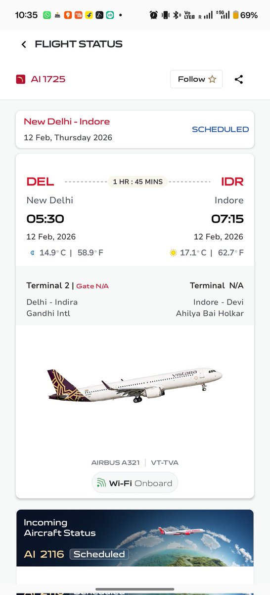 mannattjuneja's tweet photo. @airindia as much as I wish to make you the preferred airline for my travel, I can't due to the frequent aircraft changes. I was originally booked in business, route was downgraded to all economy and I was made to pay for the economy seat in the front rows. Now the aircraft is... https://t.co/siv3z1yERO