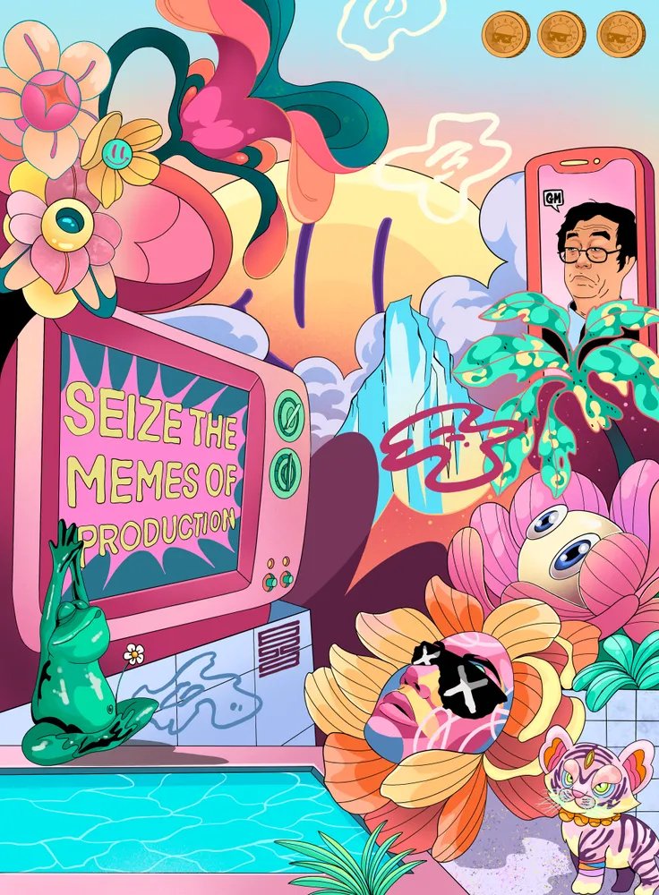 'Seize the Digital Bloom'
6529 Meme Card by <a href="/Ruben_BigQ/">RUBEN🐯</a>