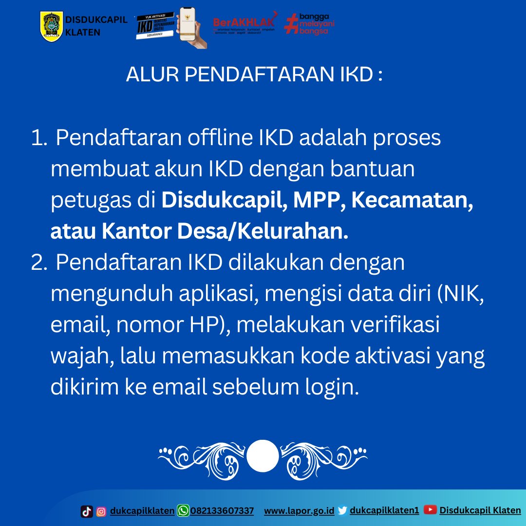 Ayo segera aktivasi Identitas Kependudukan Digital (IKD) di ponsel Anda untuk memudahkan akses dokumen kependudukan.
Cepat, Mudah dan Gratis !