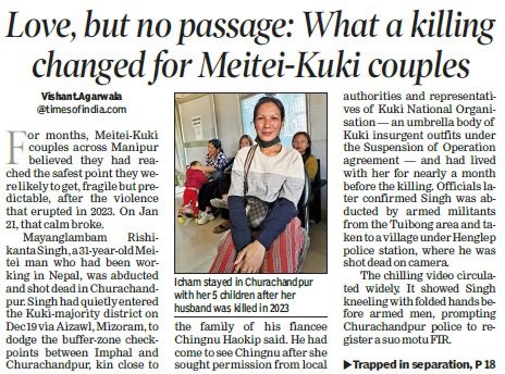 veeveeaye's tweet photo. For months, Meitei–Kuki couples in #Manipur believed the worst was over. Then one killing changed everything. This is on love, fear and life across a divide between #Meitei and #Kuki communities — and what #ethnicviolence leaves behind.

https://t.co/gYlLl10hhT https://t.co/PrE0hZ5u6l