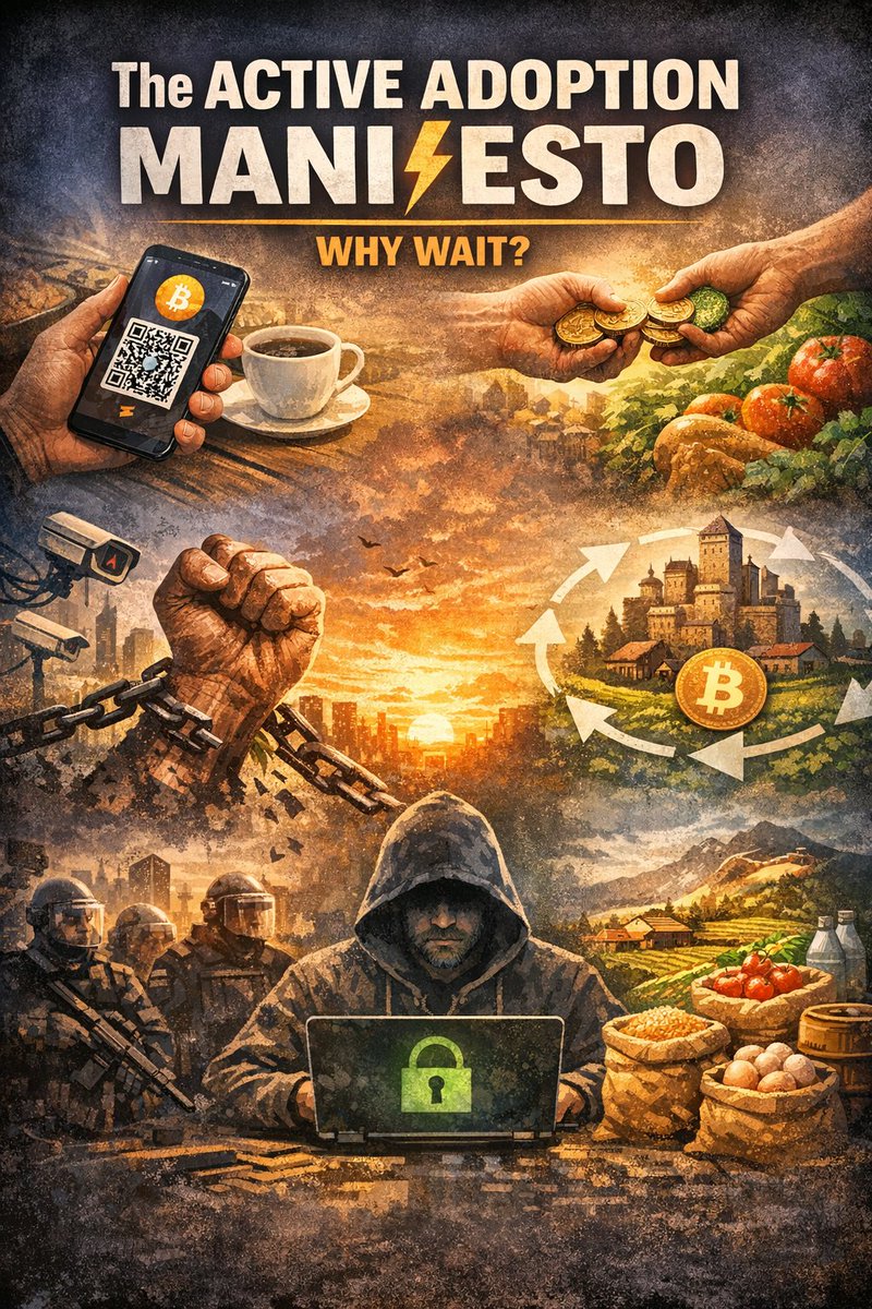 Bitcoin wasn’t created to sit in cold storage.🔐
HODLing protects wealth.
Spending builds freedom.🕊
Every time you pay in sats, you:
weaken banks,
bypass inflation,
starve surveillance,
and fund real people instead.🤝

SPEND ➡️ REPLACE ➡️ REPEAT

That’s how a circular economy is
