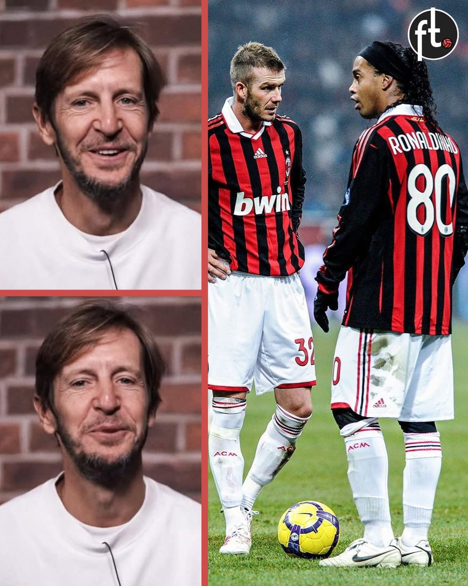 🇮🇹🗣️ Massimo Ambrosini: "One day, Ancelotti came into the locker room to explain a few things to us before our match against Roma at the Olimpico."

"He said: 'Free-kicks? The balls on the right will be taken by Ronaldinho, on the left by Pirlo; the ones close to the goal will be