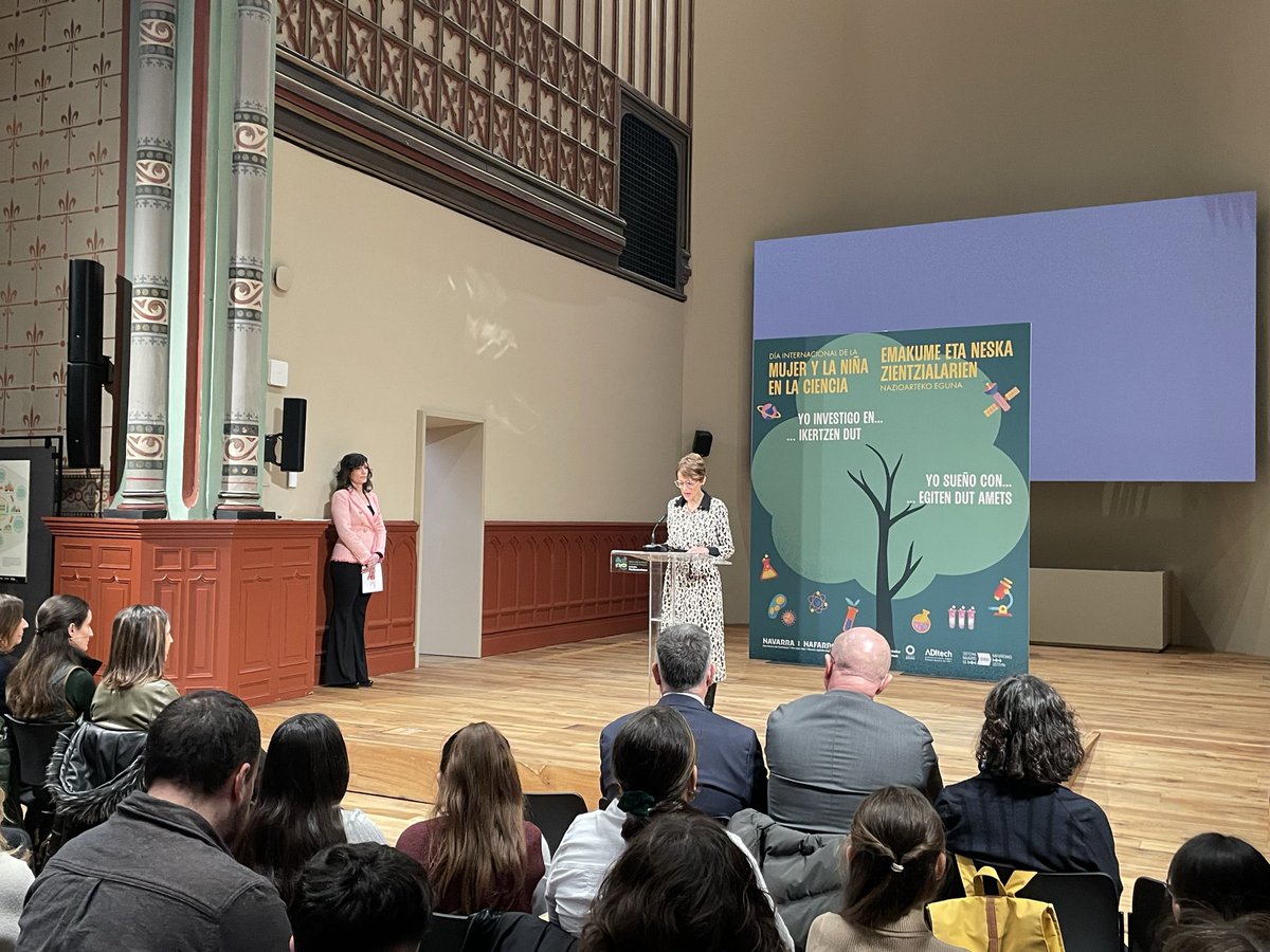 ADItech's tweet photo. 🔬💜 Hoy celebramos el #11F

Un espacio de encuentro y reflexión para visibilizar el talento femenino en la ciencia y la innovación, y seguir impulsando una I+D+i más igualitaria en Navarra. 

Organiza: @gob_na y #ADItech
¡Comenzamos! #MujerYCiencia #STEM https://t.co/C4Z4j0hnxQ