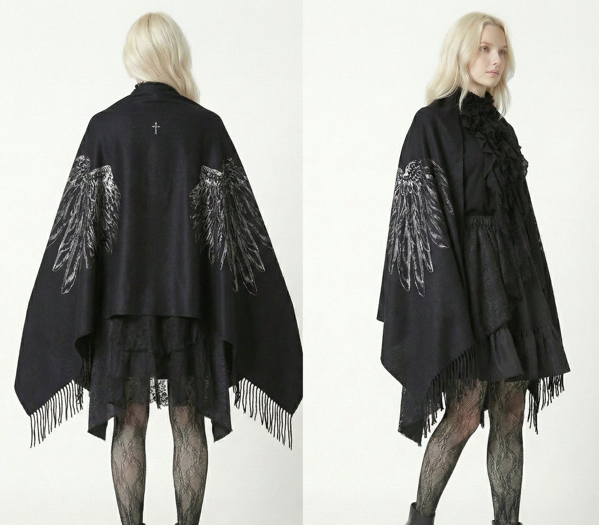 Cross Angel Wings Stole】 ショールのように肩にかけるだけで、天使の