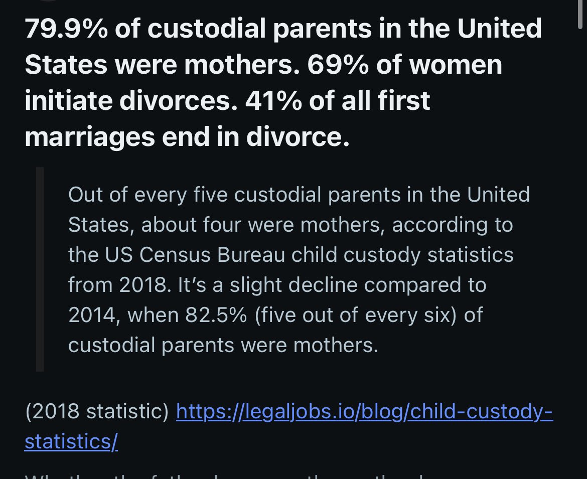 Sumir333's tweet photo. @StonesThrones @xevekiah lol what parenting? A quarter of all “fathers” barely even father their kids LOL https://t.co/1OJYojveXY