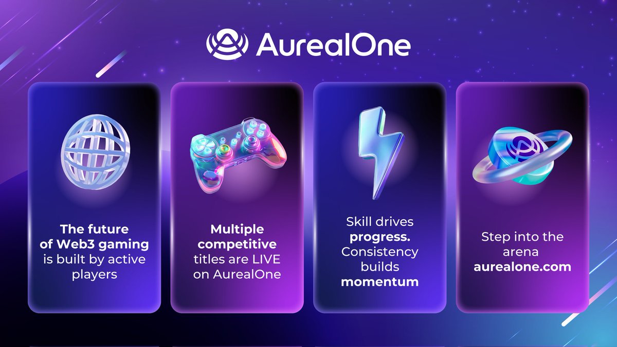 Aureal_One's tweet photo. ๐ฎ Web3 gaming isnโt passive โ itโs participatory.
๐ AurealOne brings competitive titles into one ecosystem.
โก Play consistently. Compete intelligently.
๐ Enter now: https://t.co/M5bGGsUeEO
#aurealone #dlume #Web3Gaming #Metaverse https://t.co/m5cA5dbcku