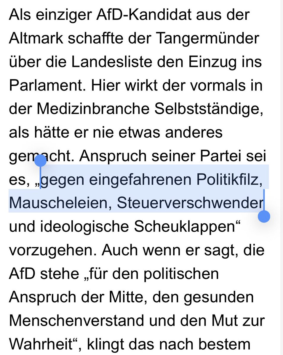 2016 kandidierte Ulrich Siegmund erstmals für den Landtag Sachsen-Anhalt mit dem Versprechen “gegen eingefahrenen Politikfilz, Mauscheleien, Steuerverschwender“ vorzugehen. 

2026 treffen diese Begriffe ziemlich exakt auf die von ihm geführte AfD-Fraktion zu.