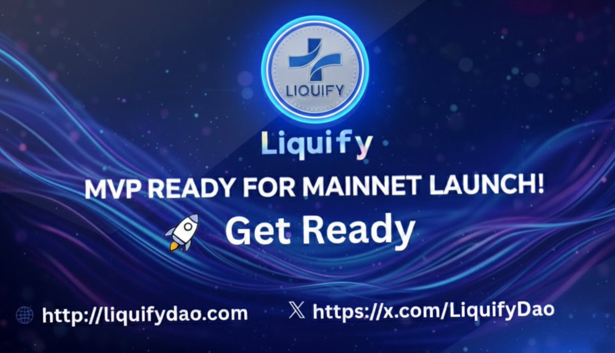 🚀 LiquiFy DAO MVP Mainnet is almost here!
Live liquid restaking on #BNBChain with yield-bearing tokens &amp; multichain expansion (ETH, Solana, Polygon, Arbitrum, Base).

Built for scale. Ready for rewards.

Stay tuned — mainnet is closer than you think. 🌊

#LiquiFyDAO #Restaking