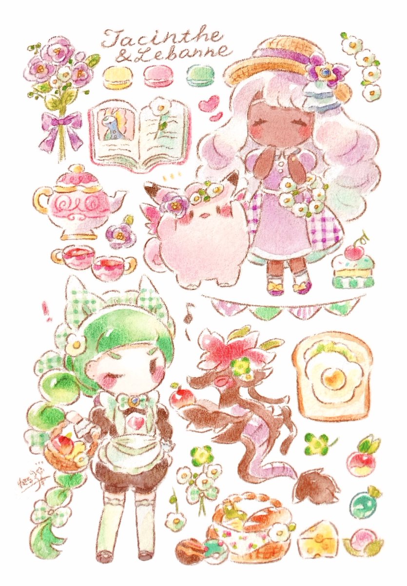 yukichi_0611's tweet image. ユカリさまとハルジオ ピクニックのすがた🥪🌷