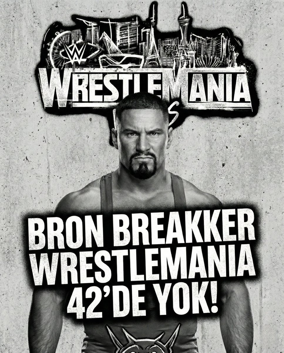 GuresTurkiye's tweet image. BRON BREAKKER WRESTLEMANIA PLANLARINDA YOK!

Gelen son bilgilere göre WWE’nin yükselen yıldızı Bron Breakker, WrestleMania 42 kartında yer almayacak.

#WWE #WrestleMania #BronBreakker #TheVision #SethRollins