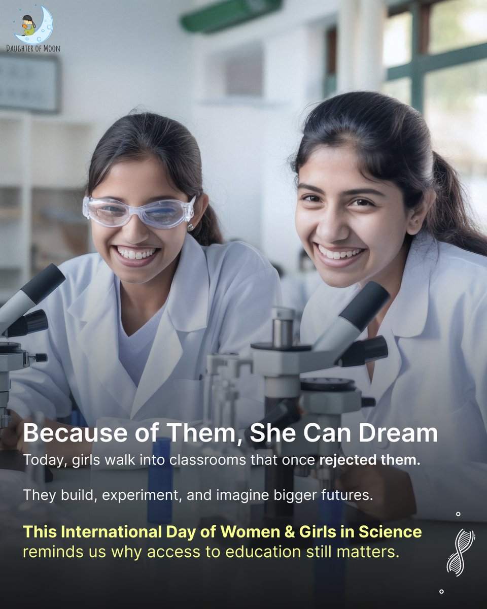 DaughterOf_Moon's tweet photo. Women were kept out of science for generations, yet they still contributed, discovered, and advanced progress. They gave today’s generation the strength to study, build, and lead in science.

#womenleaders #InternationalDayOfWomenAndGirlsInScience #Empoweredwomen #daughterofmoon https://t.co/zR1q3ylp3x