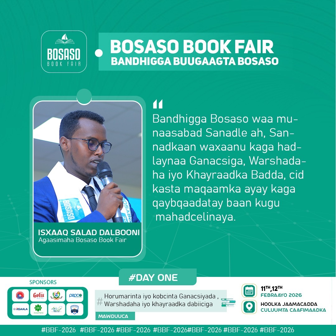 Hadal-jeedinta:- Furitaanka Bandhigga Bosaaso Book Fair oo Bosaaso ka furmay.