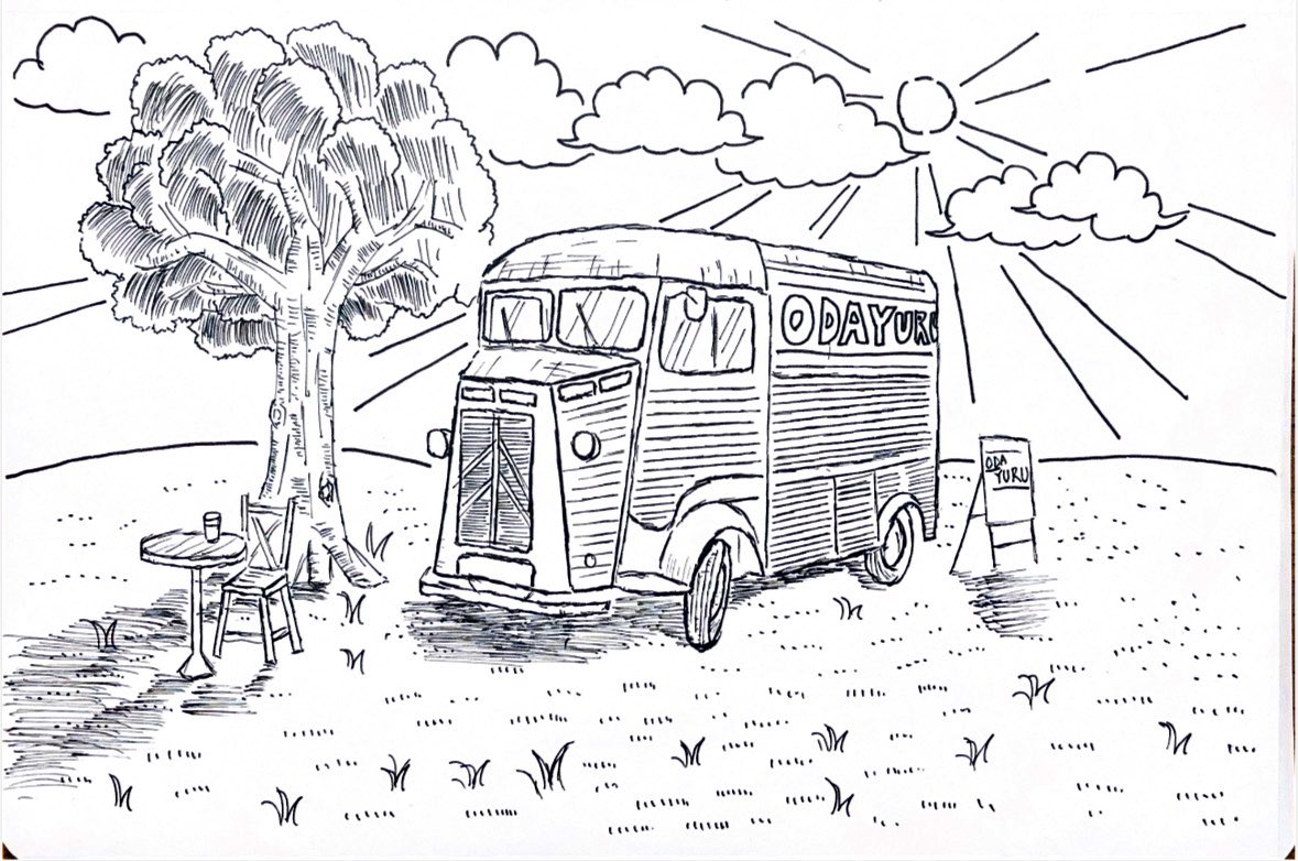 lsdud1t's tweet photo. 屋台おだゆる

#絵
#イラスト
#屋台
#art 
#picture 
#公園 https://t.co/bEl3VEgweD