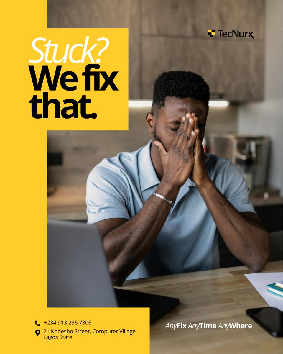 TecNurx's tweet photo. When your device slows down, crashes, or completely shuts off, your productivity shouldn’t suffer.

At TecNurx, we restore your device fast so your work keeps moving.

AnyFix. AnyTime. AnyWhere.

#TecNurx #AnyFixAnyTimeAnyWhere #DeviceCare https://t.co/cLfp6nzAbi