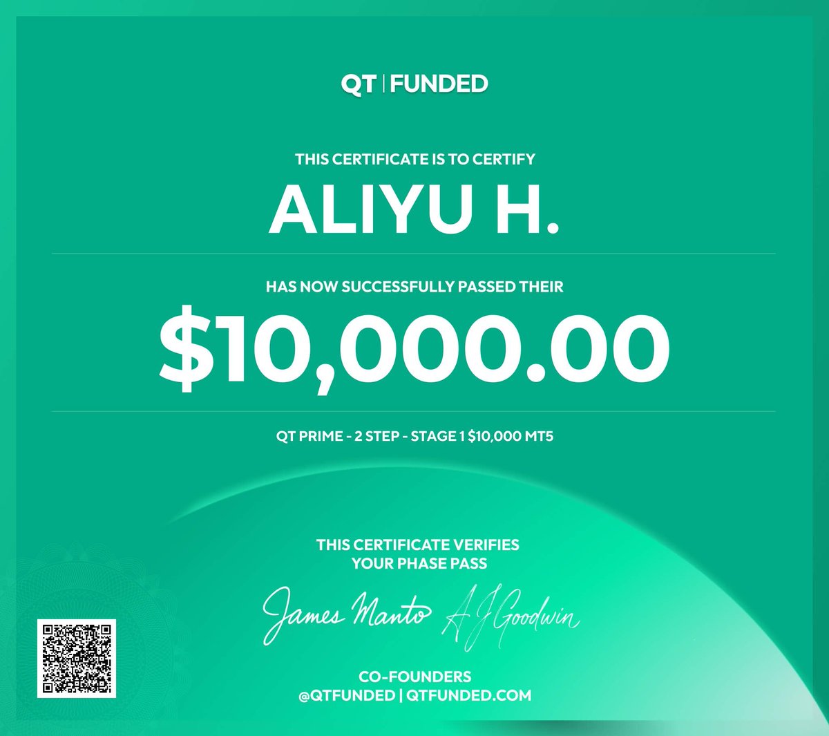 Alhamdulillah phase done now waiting for my funded account Thank god, thank you <a href="/QtFunded/">QT | FUNDED</a>