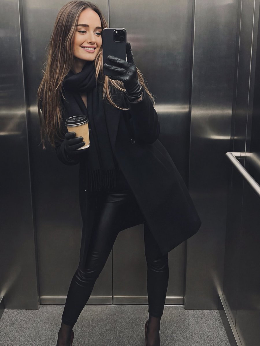 Wednesday: coffee, high heels and leather leggings … 
a little something for everyone.