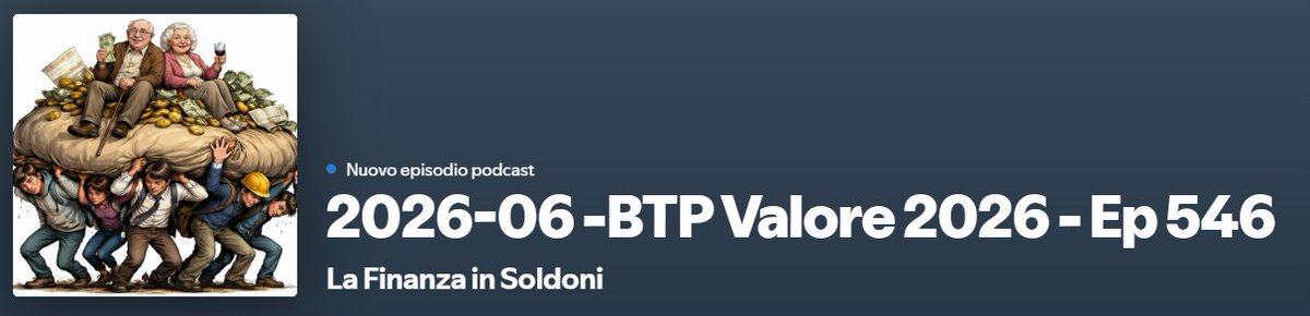 #podcast <a href="/micheleboldrin/">Michele Boldrin</a> <a href="/Forchielli/">Alberto Forchielli</a> @MovDrinDrin <a href="/BollettinoIl/">ilBollettino</a> <a href="/fleinaudi/">Fondazione Luigi Einaudi</a> <a href="/AnnalisaLospi/">Annalisa Lospinuso</a> <a href="/EconXFin/">Economia X Finanza</a> <a href="/ITAedufin/">Comitato EduFin</a> <a href="/AndreaGiuricin/">Andrea Giuricin</a> <a href="/AlienoGentile/">🅰🅻🅸🅴🅽🅾 𝗚𝗲𝗻𝘁𝗶𝗹𝗲 #ME</a> <a href="/Phastidio/">Mario Seminerio</a> <a href="/OGiannino/">Oscar Giannino</a> <a href="/carloalberto/">C.A. Carnevale-Maffè</a> <a href="/bancaditalia/">Banca d'Italia</a> <a href="/Dr_AnnaLusardi/">Annamaria Lusardi</a> <a href="/moneyfarmITA/">Moneyfarm Italia</a>

open.spotify.com/episode/3xMLoj…