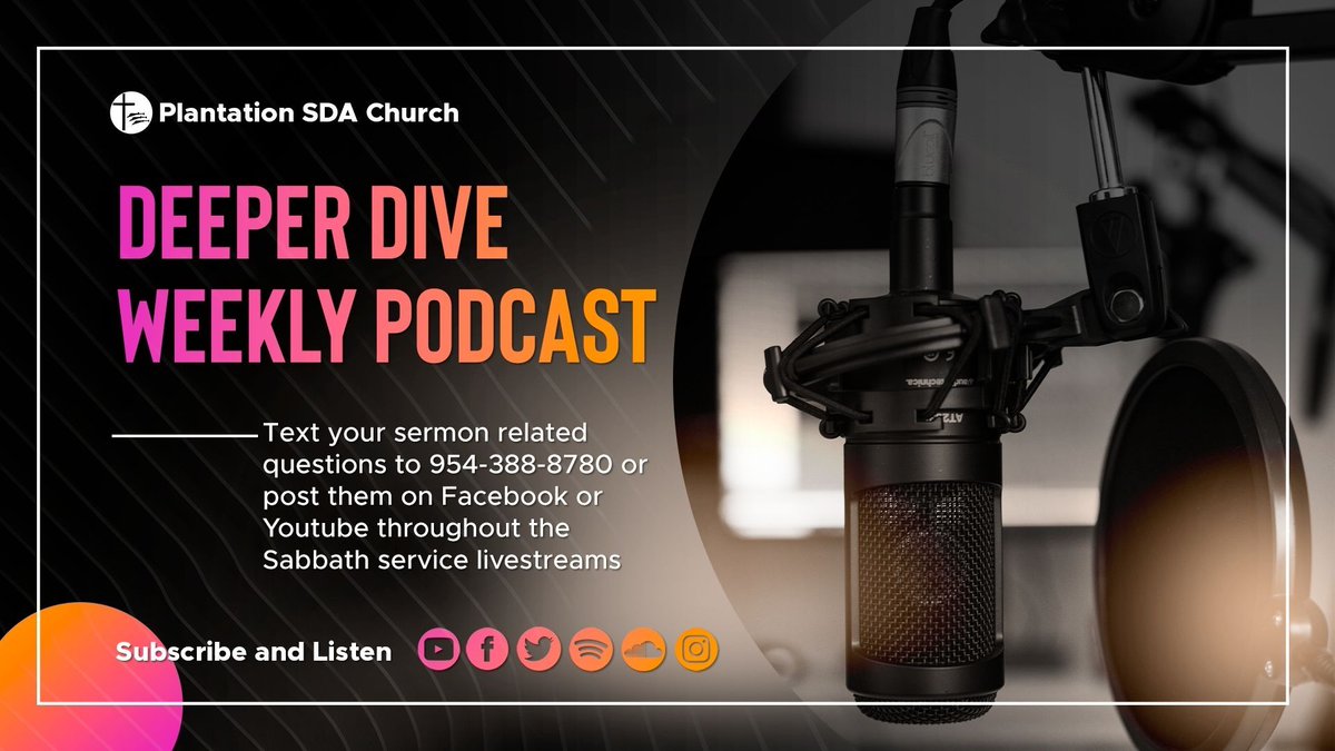 plantationsda's tweet photo. In this week's episode of Deeper Dive, Pastor Rose explains why God sometimes removes people from your life and how you can recognize when it's happening
https://t.co/xEZKOcrRIW
#psdapodcast #podcast #connection #develop #maintain #relationship #Chrisst #key #success #ongoing https://t.co/Xu41IPMiOu