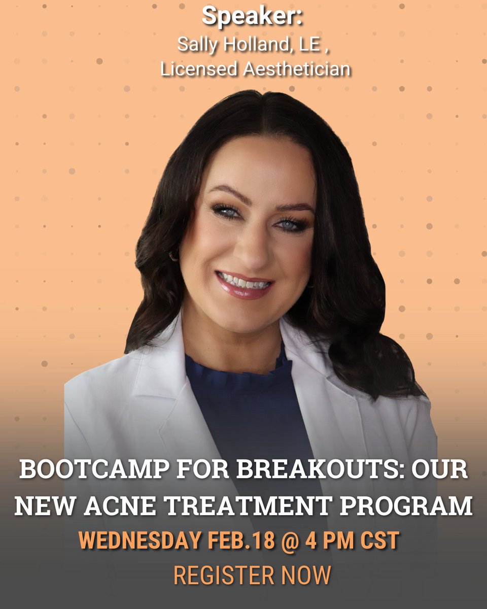 advdermatology's tweet image. Our upcoming Zoom Live Event introduces Bootcamp for Breakouts, a comprehensive acne treatment program designed to address breakouts beyond one-off facials.

🗓 Wednesday, February 18
🕓 4:00 PM CST

Secure your seat today: ow.ly/vbVw50Y8lbg

#SkinEducation #Acne