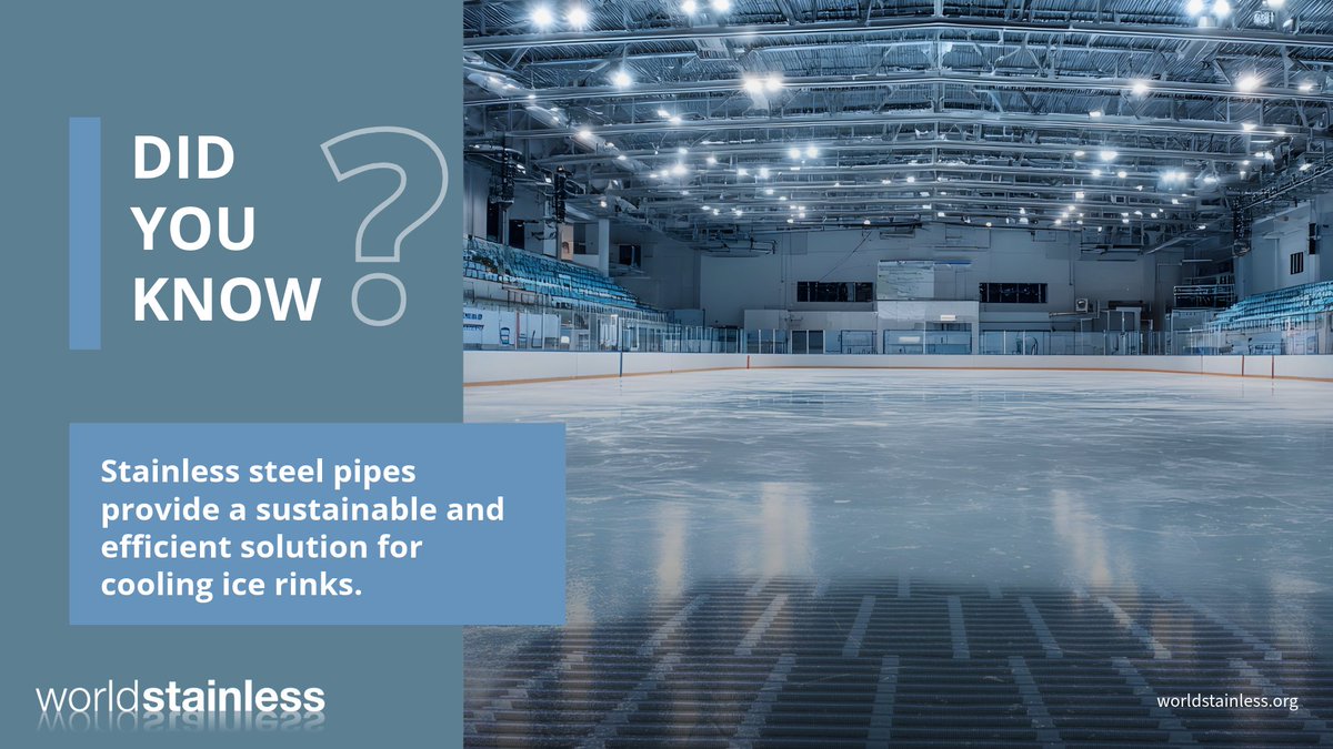 worldstainless1's tweet photo. #stainlesssteel pipes in CO2 systems for cooling ice rinks offer #corrosionResistance and handle high pressures, supporting eco-friendly cooling.
#worldsteel #worldstainless #EcoFriendly #CoolingSolutions #CO2Systems #SustainableEngineering #Innovation
https://t.co/9LRnQDjFD4 https://t.co/K7wVI3Zcvq