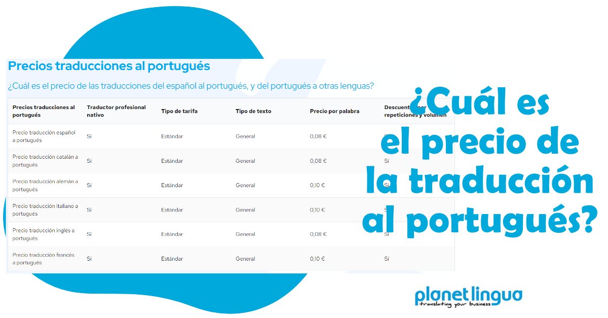 PlanetLingua's tweet photo. ¿Vas a traducir un texto al portugués?
No empieces sin un presupuesto adaptado a tu proyecto.

Te ofrecemos una tarifa personalizada y, si lo necesitas, revisamos tu texto antes de traducirlo para evitar errores.

👉 Más info aquí: https://t.co/pPZ0hJevkb https://t.co/fXXbOu1pm3