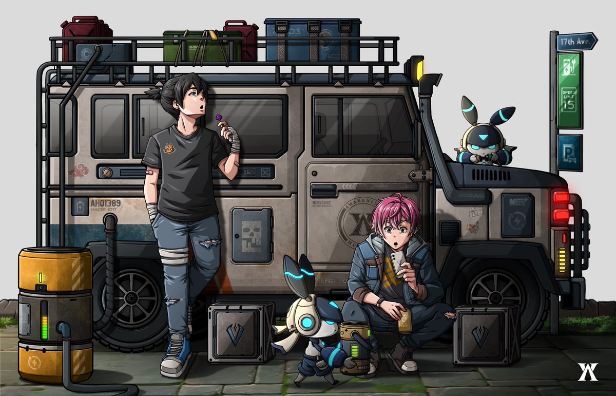 Small in form but deeply connected to its surroundings.

Our studio shares the first lineup of Chibari, also known as chibi operators, as part of the early foundation of World of Chain (lore).