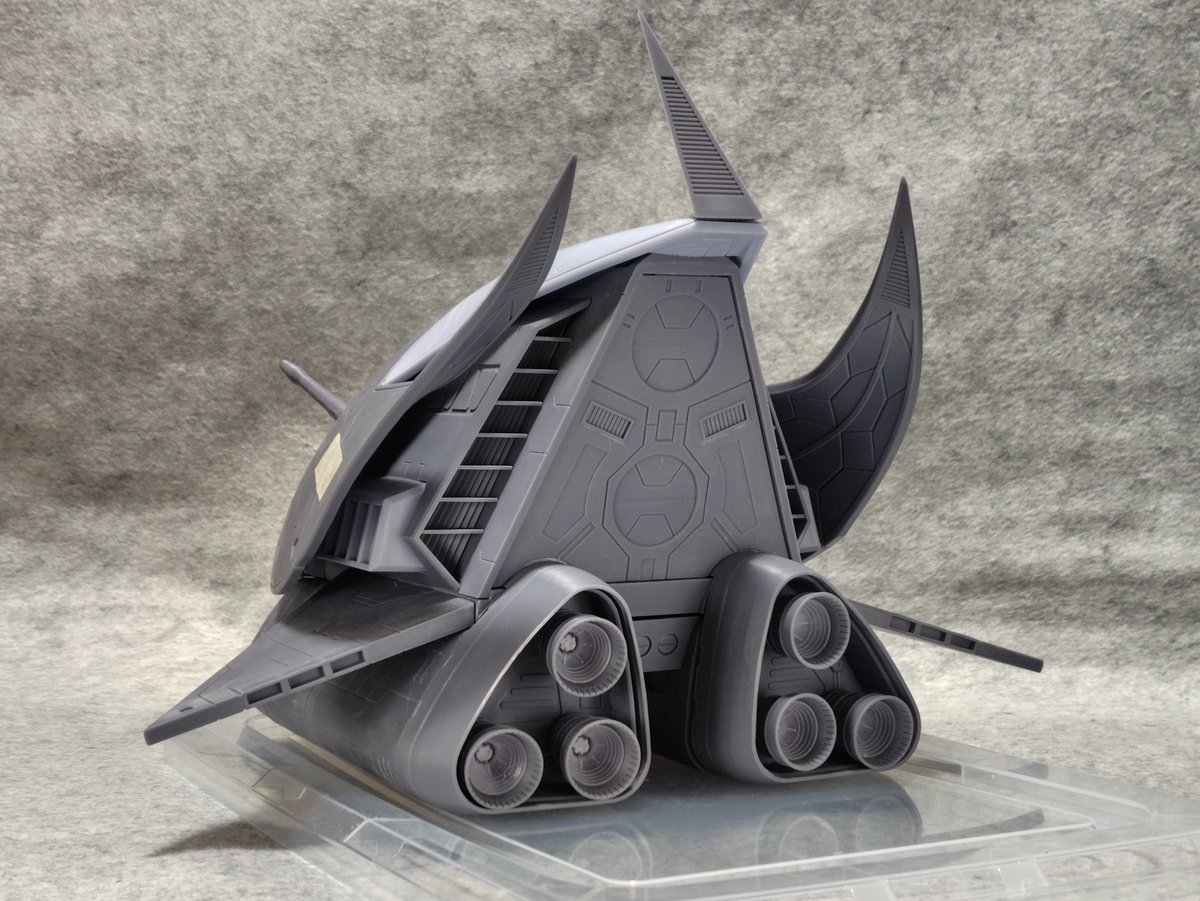 1/144 エルメス 外側の仮組が終わりました！ よろしければ詳細はこちら