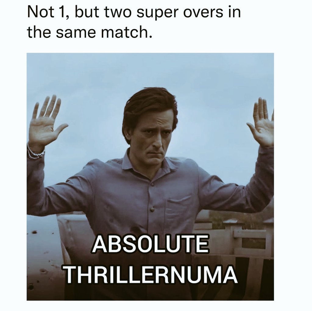 Absolute cinema 🎥🎥🎥🎥 
#SAvsAfg 
#Superover