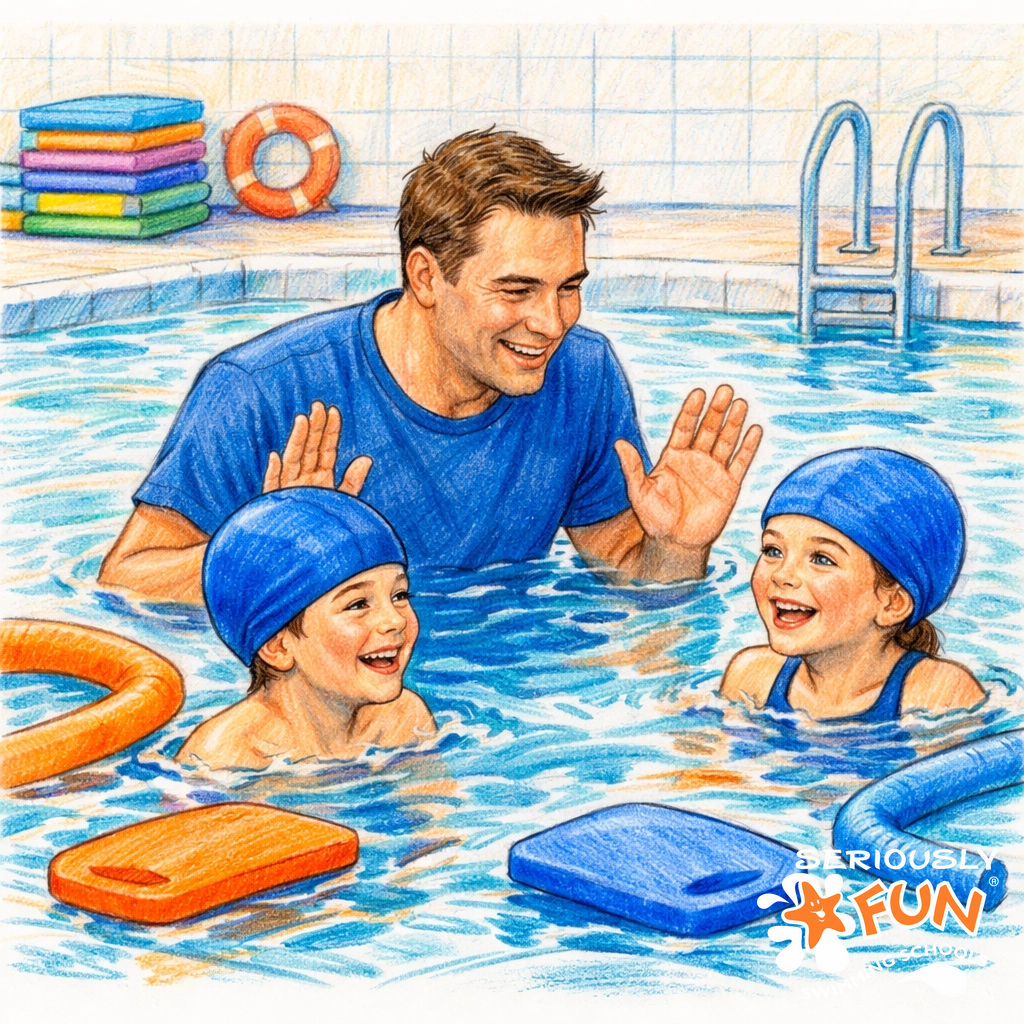 We love seeing shy swimmers turn into confident splash-makers! ❤️ Give your child a skill for life with Seriously FUN. Small classes mean more "I did it!" moments. 🌟 Join us: seriouslyfun.com #SeriouslyFUN #LoveToSwim #Maidenhead #Slough #JoinTheFUN #BeFUN