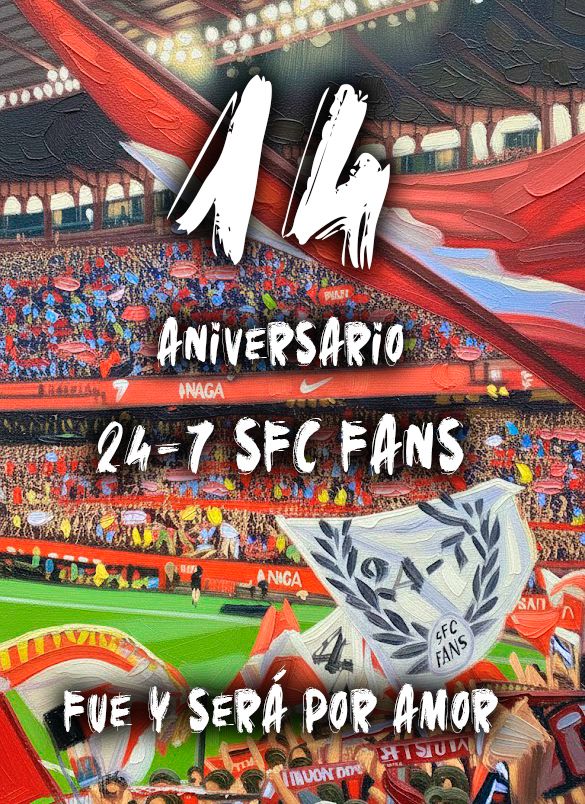 ⚪️🔴 Ayer cumplimos 14 años de Sevillismo activo, y esto sigue siendo solo el comienzo... 🔴⚪️
#247Sfcfans
#Fueyseráporamor