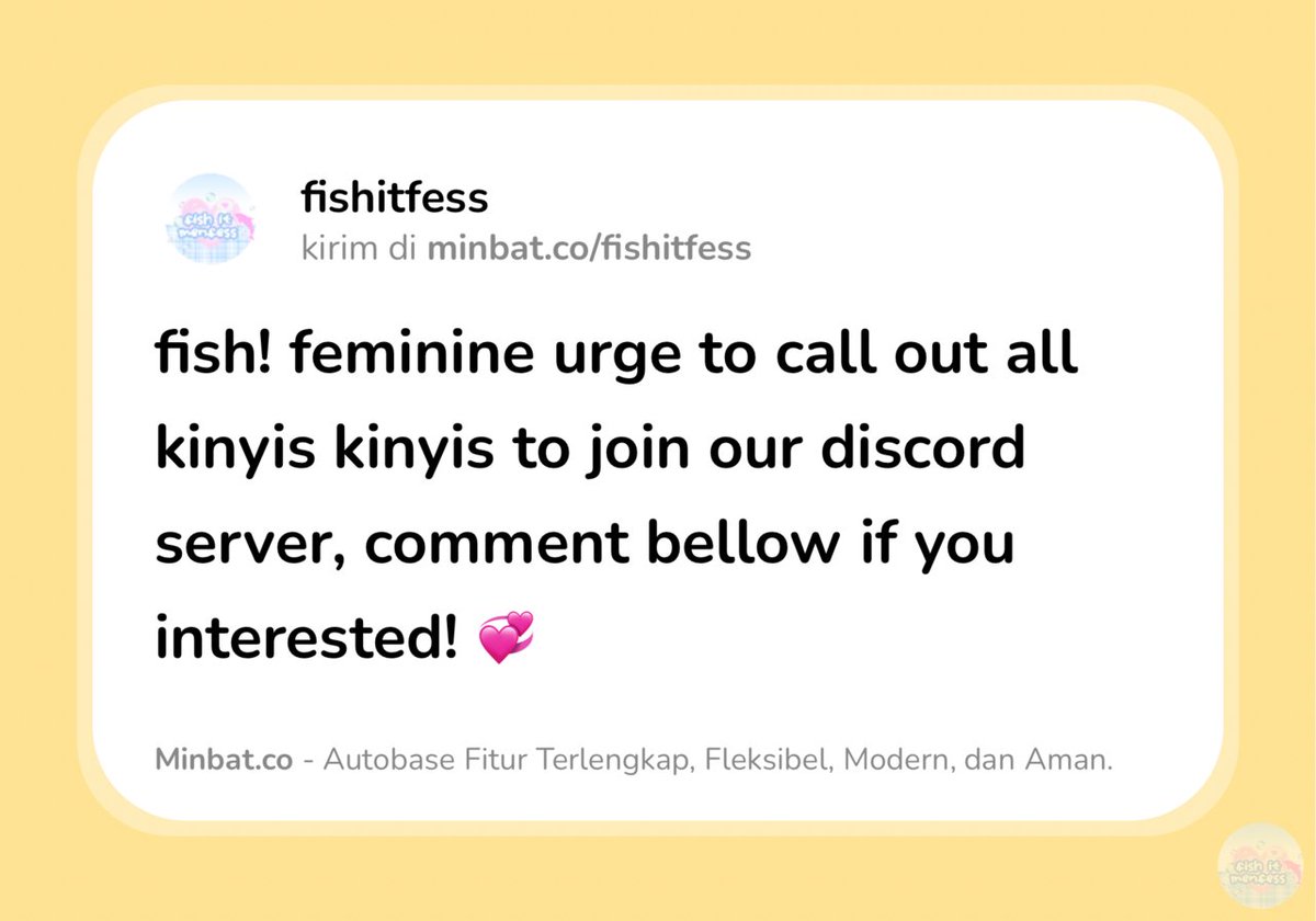 FISH IT FESS ‼️ WTT CANTUMIN UNAME tweet media