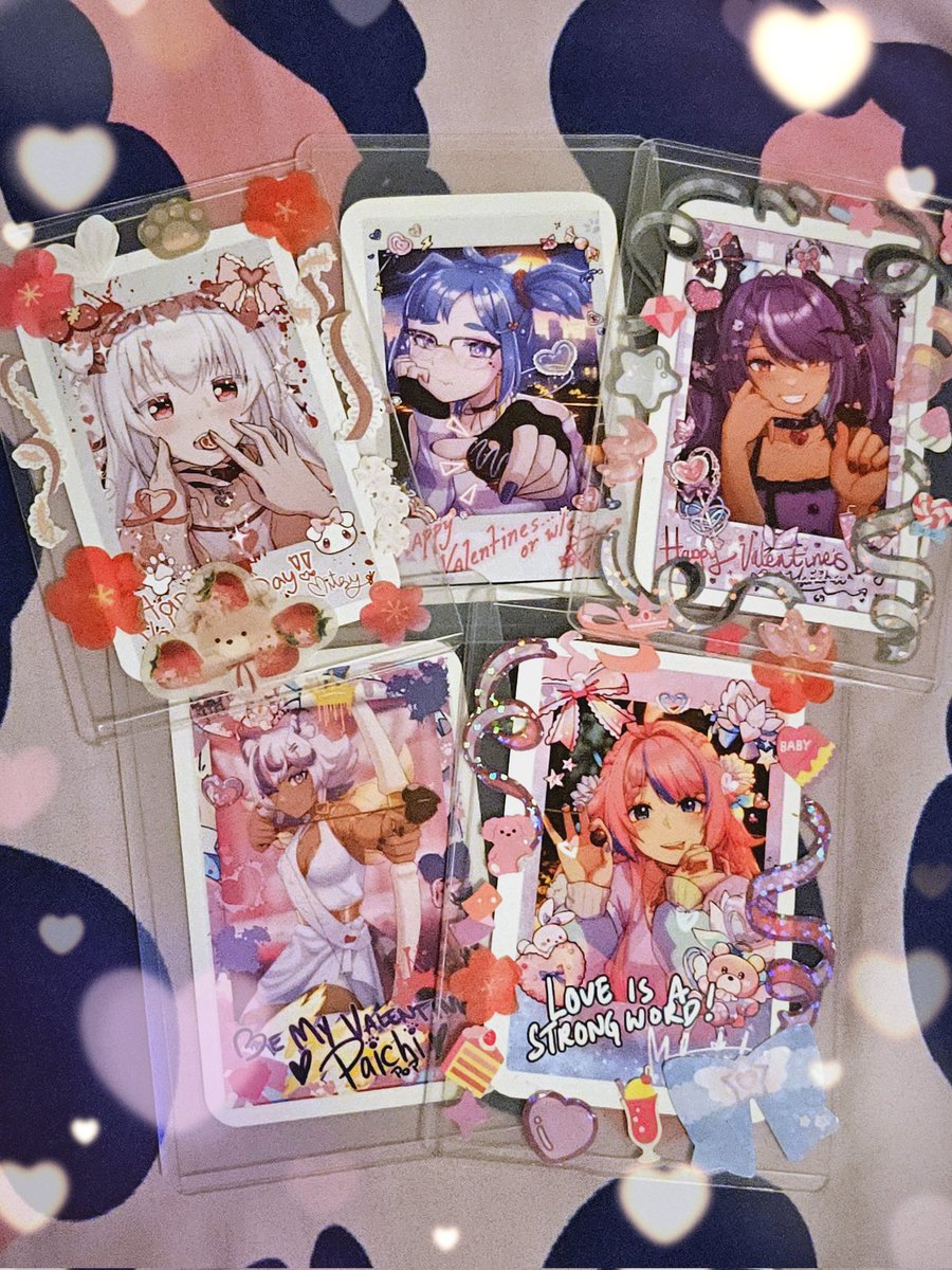 YanchaGoGo's tweet photo. PSST.... Get your @DigitalDropOuts Valentine's cheki set at V-Oshi~ 💜🩷❤️‍🩹💙💛

🔗 Link in comments: https://t.co/DPbxp46yFJ