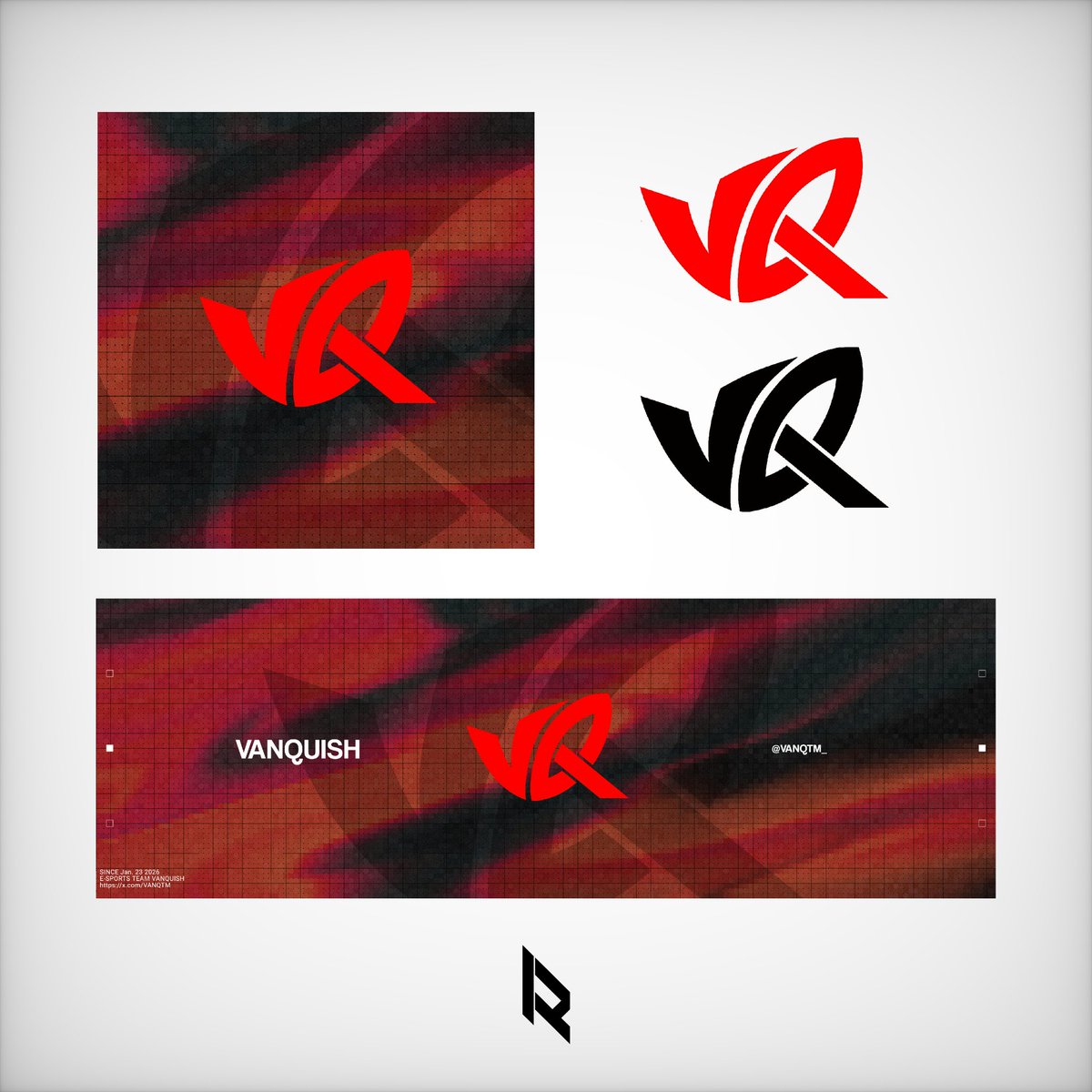 【 works 】#R1G絵L
Vanquish様宛│@.VANQTM_

ロゴやアイコン等のデザインを担当しました。
ご依頼、ご質問はDMまでお願いします。