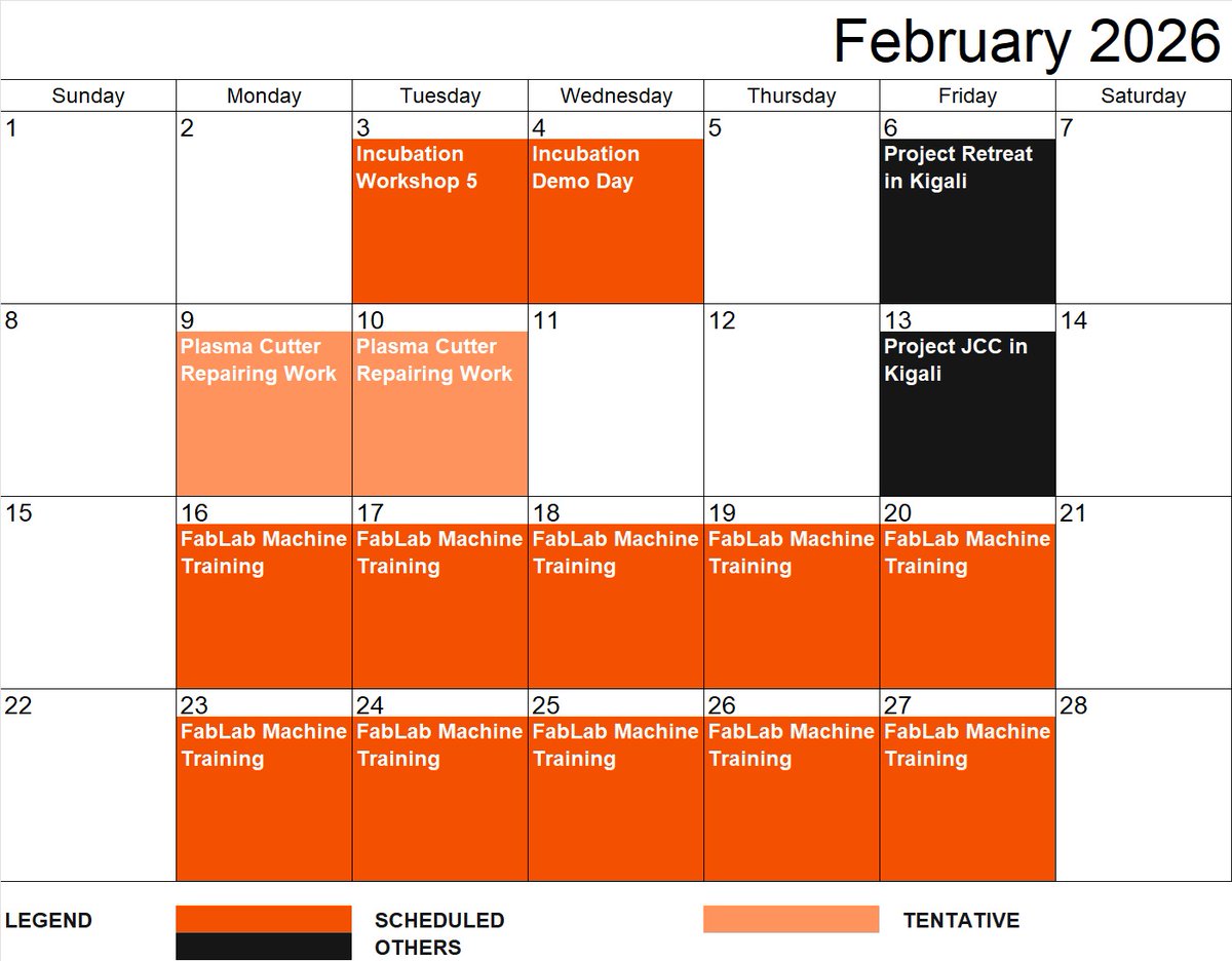 HubHuye2's tweet photo. Got an idea?
Working on a startup?
Looking for skills, mentorship or a team?
The HIH calendar is out and this is your moment.
Opportunities don’t wait.
Show up. Build. Launch.
@HangaHubs @JicainRwanda @RISARwanda @HuyeDistrict @UR_Huye @Huye_College https://t.co/SlOnFophYb